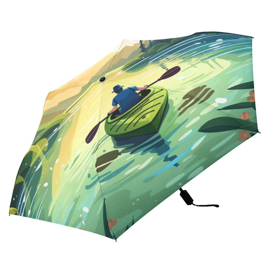 Windproof Size 50+ - UPF Boating Packable Landscape for To Umbrella Compact Rain Umbrella Travel Lightweight Arc 101 Boating- Folding