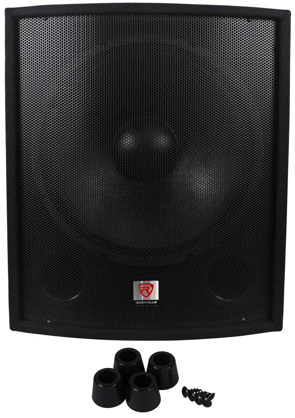 Pro PA Rockville Amplifier+Cable Subwoofer 2-Channel 18" SBG1188 Sub+5000w DJ