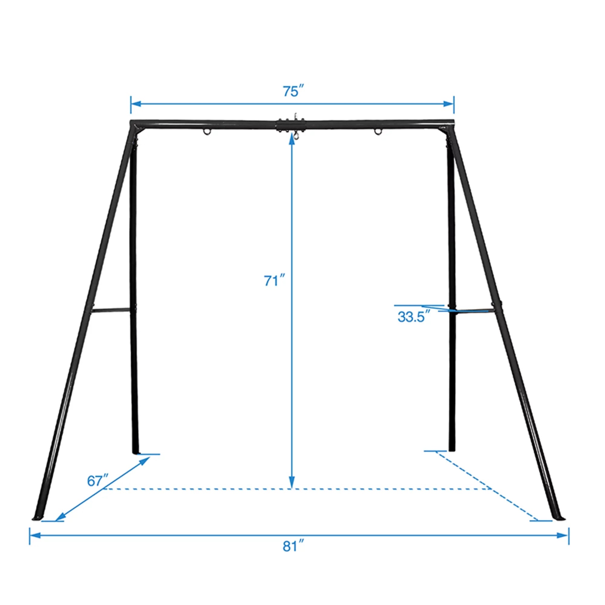 and 440lbs Saucer Metal Tree Set Swing Trekassy Metal Swing with Stand 40 Inch A-Frame Duty Swing, Swivel Heavy