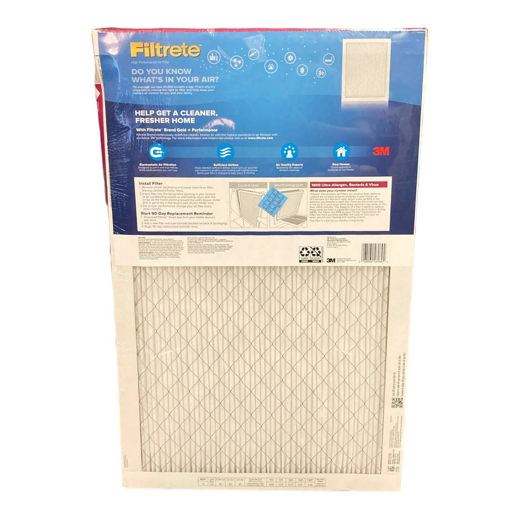 Bacteria (1600 Virus Ultra 2X Pack) MPR) & Filtrete (4 25x16x1 Allergen Filter