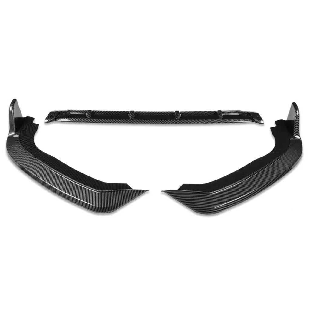 Bumper 19 Fiber 2020 Fit w/Vertical Stabilizers to 20 Honda Lips Carbon 2-PU-685-PCF DNA For 2018 Front Guard Motoring Kit Look Body 3Pcs
