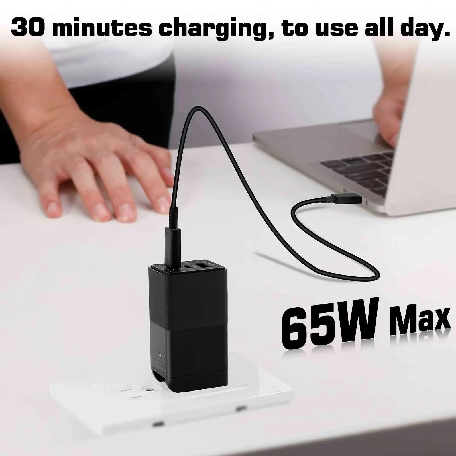 iPhone, Google USB Galaxy, Pro/S59, Samsung with Plus/S96 Doogee Dual Steam Travel Charger & USB-C Pixel, Fast Deck MacBook, UrbanX Ports 65W Pro/S58 3 S86/S88 Compatible Charging with High-Speed