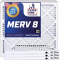 58 Pleated x Air IN Actual HVAC Filter | 8 | USA MERV | | A/C Filter 24 MADE Furnace .75" Size: 24x58x1a King x Filters 4-PACK