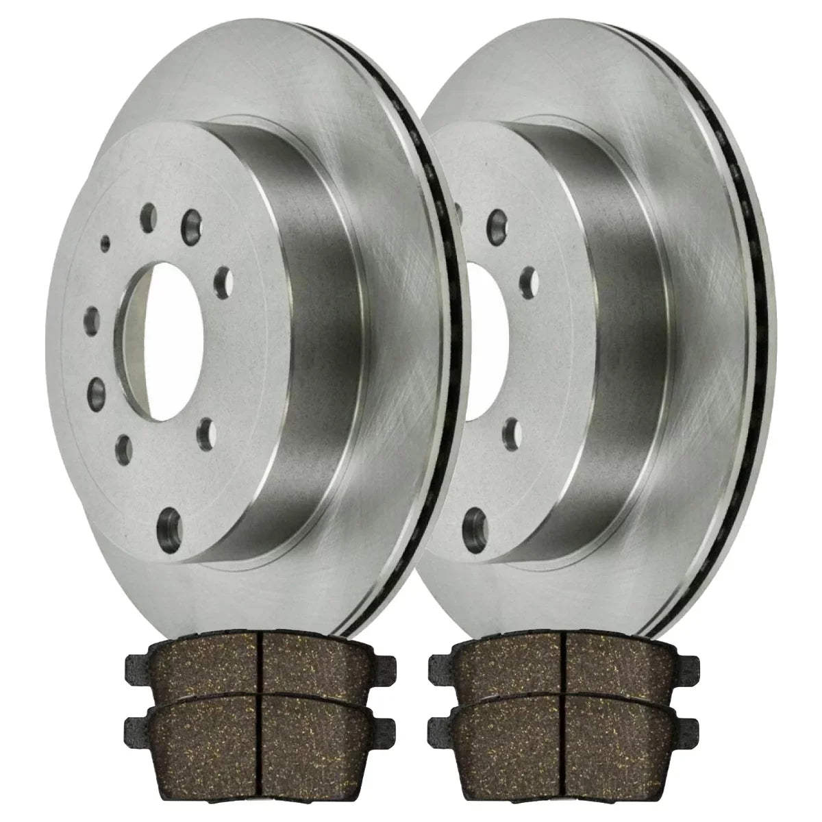 2010 and 2.5L Mazda Ceramic 2009 AWD Driver 2011 2007 Kit 2.3L for Passenger FWD Rotors AutoShack Pads and 2012 Replacement 2008 Brake CX-7 Rear Side