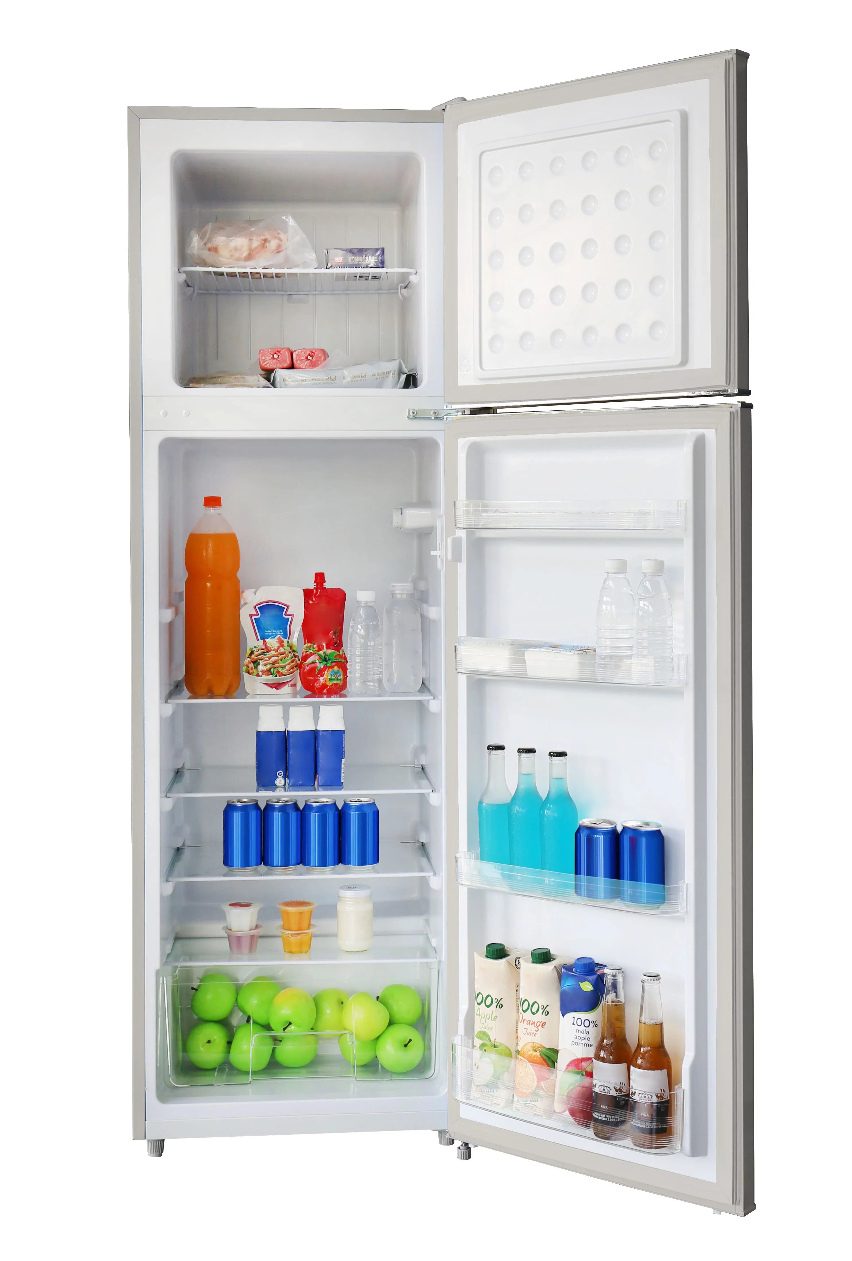 Thermostat Free, Cu 10 Adjustable Cream, Beach 5 Control 2 Door HCFC Shelves, Hamilton Door Ft HBF1050, Retro Refrigerator,