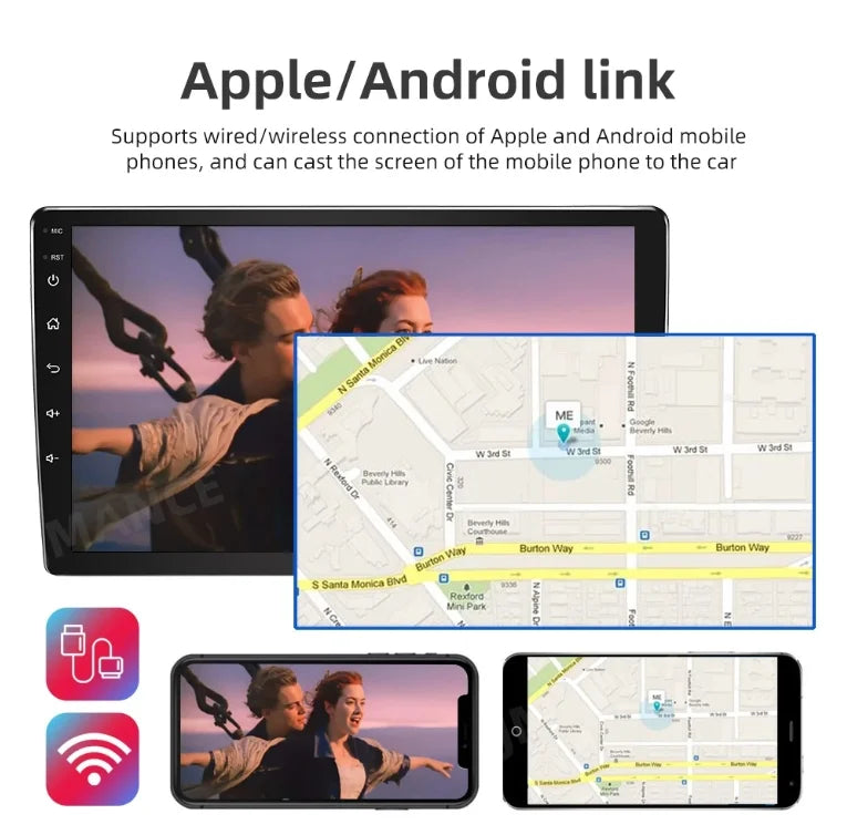 2+32GB 2005-2015 NAVI GPS Fit Radio Stereo Toyota Tacoma Android Car IPS BT 9" 13 1280*720 Carplay