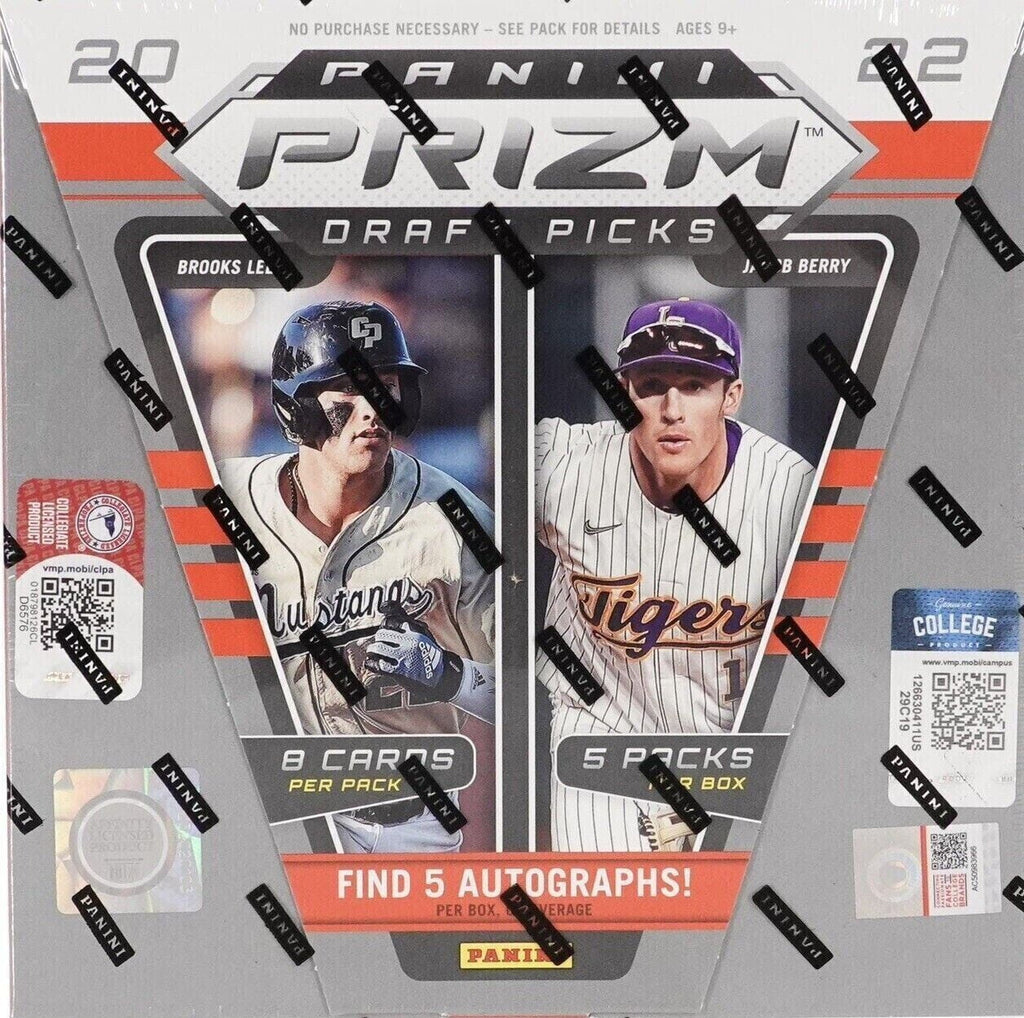 Box Draft 2022 Picks Prizm Baseball Panini Hobby