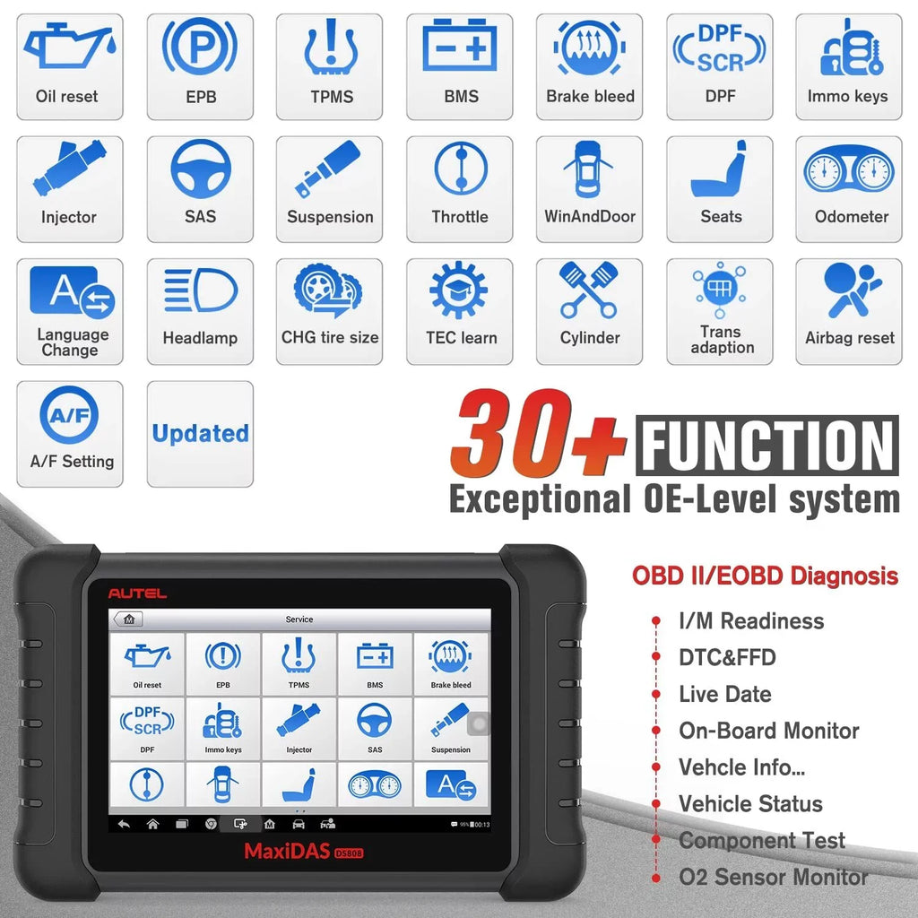 Scan of ECU Coding,ABS Auto Diagnostic Tool, DS808K MP808 DS708 Reset,Upgrade Scanner Bleed, Oil MaxiDAS Autel