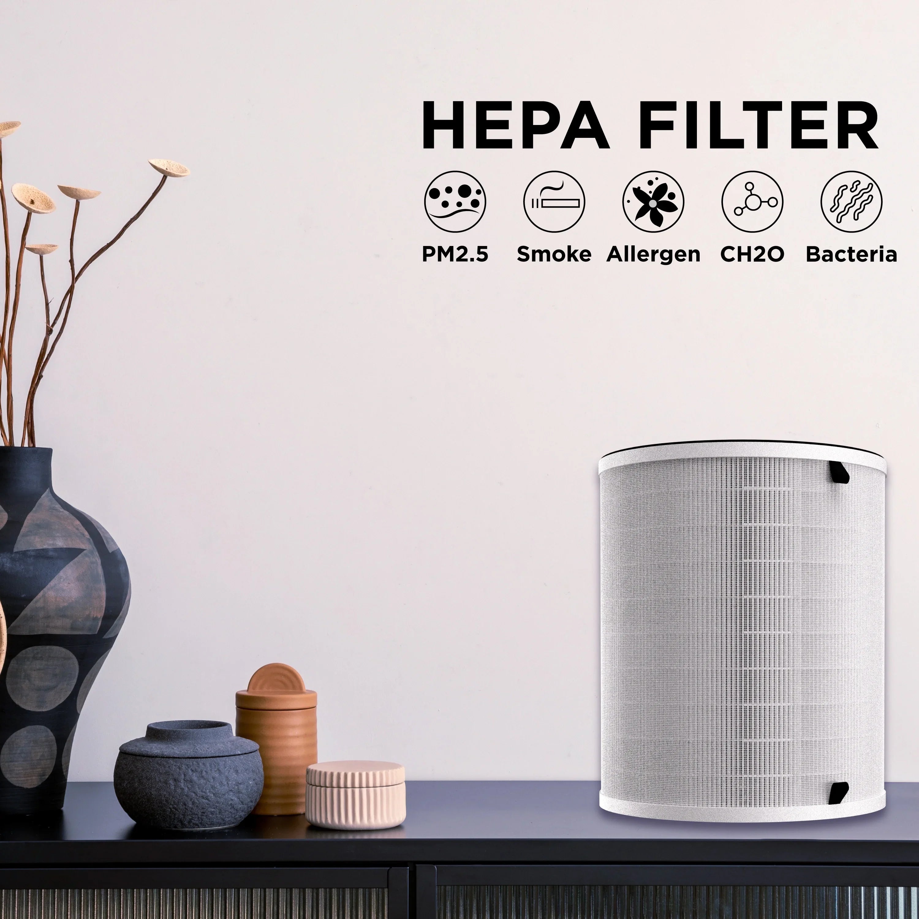 Air Merv inch Filter, H13 Hepa True 8.46 3-Phase 17 One Width, Replacement Filter Products
