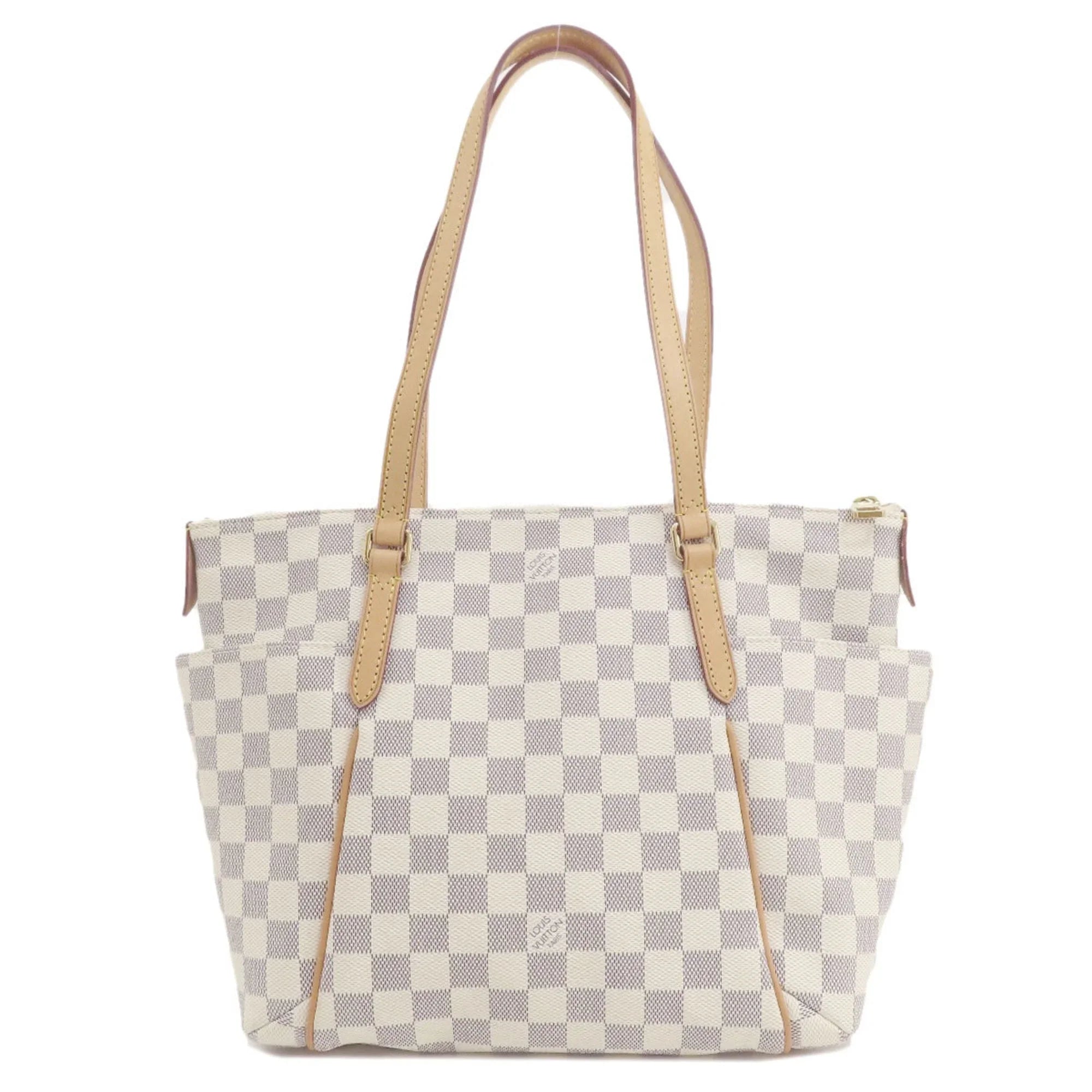 Damier (Good) Totally Azur Tote Vuitton N41280 Women's Bag Canvas Louis LOUIS Pre-Owned VUITTON PM