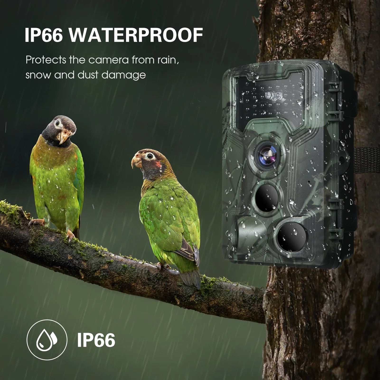 36MP for 1080P Wildlife with Game Lixada Camera Trail Waterproof Night Researching and IP66 Vision