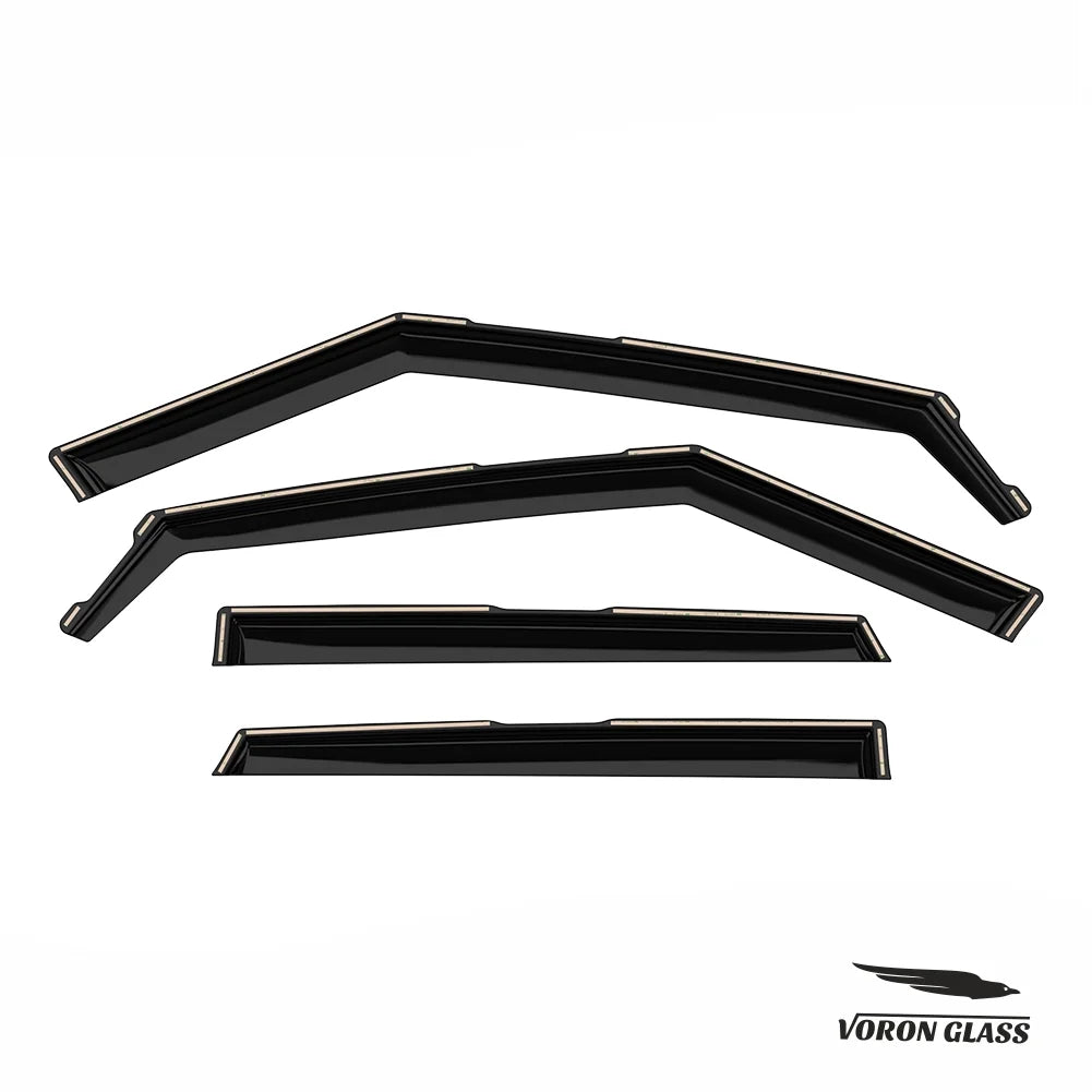 Seltos Visors, Glass for in-Channel Window Window Vent Rain 4 Extra 200551 Guards Pieces Durable - 2021-2024, Voron Deflectors, Kia