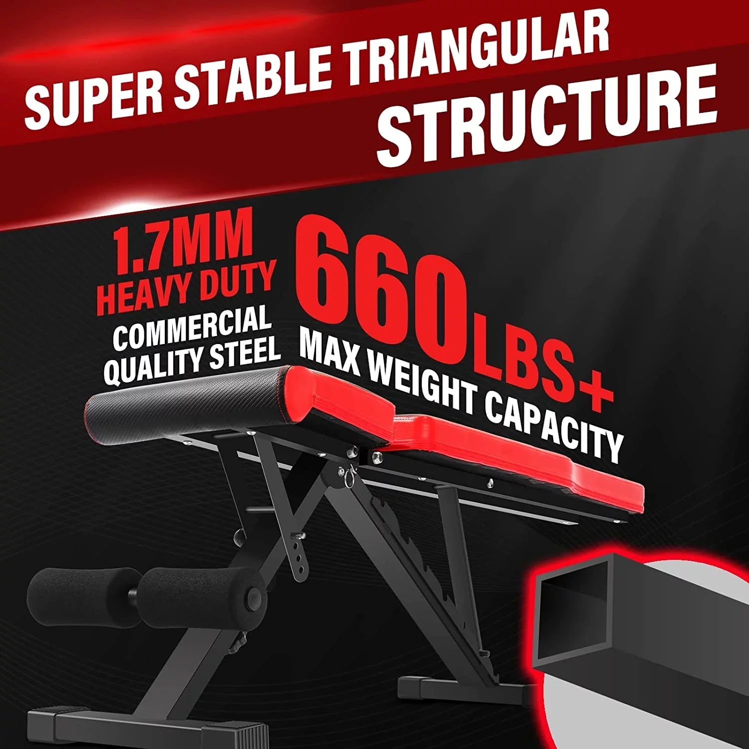 Weight Training, Bench Version Strength for Multi-Purpose Adjustable Home for Foldable Full - Workout Bench, Decline Incline New WOZE Gym Bench Body