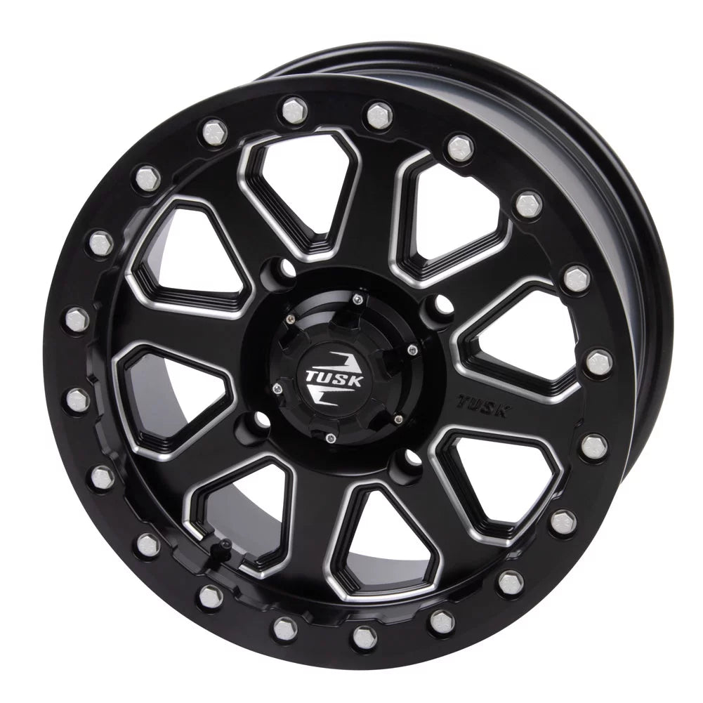 DPS 2.0 5.0 Uinta Milled/Black For 4/137 Tusk HD10 15x7 2020-2022 Beadlock Pro Defender Wheel + Can-Am