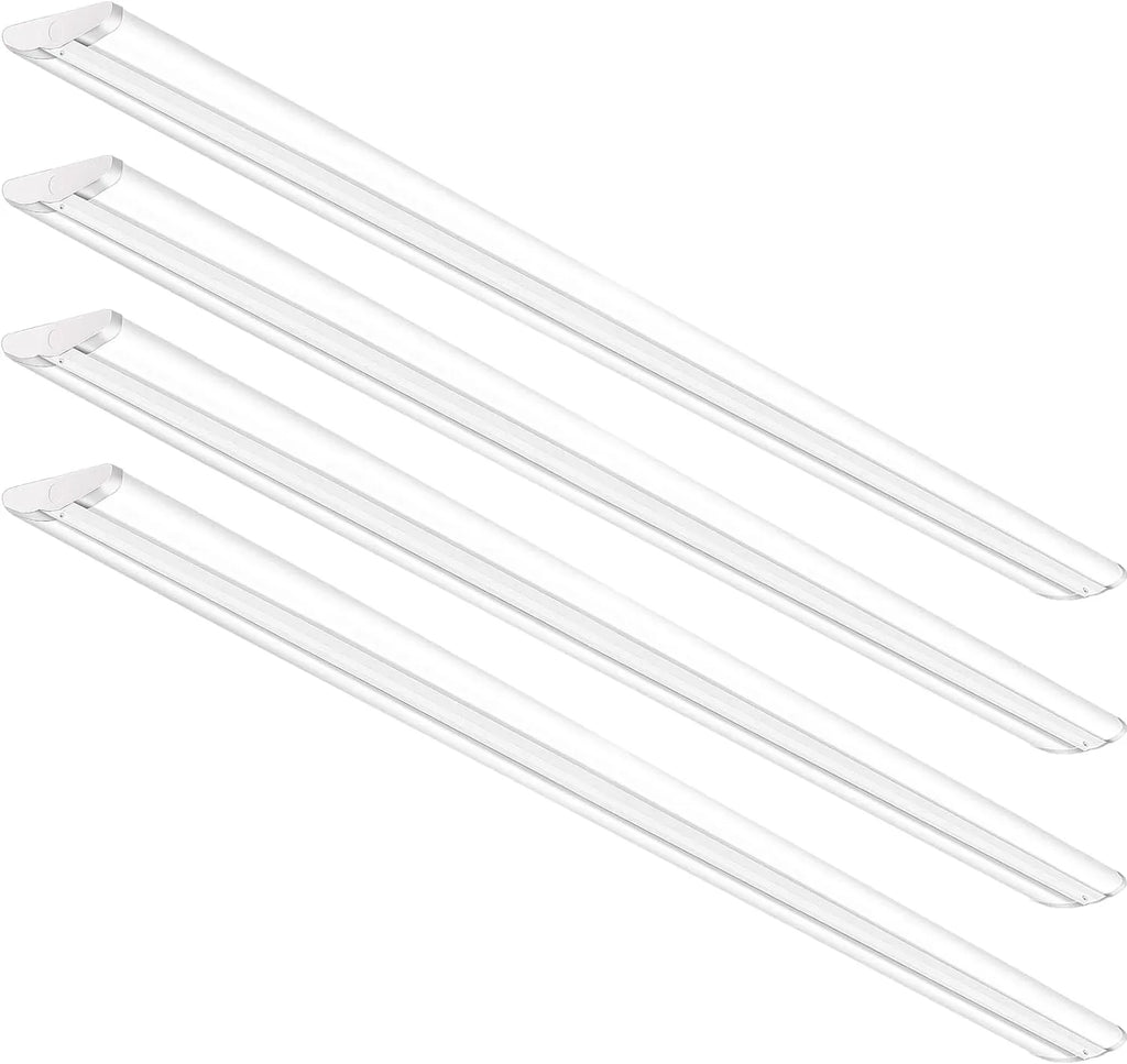 Fluorescent Commercial for LED Lights, Ultra Mount Equiv.], Office Flush Grade 5000K, Pack Wraparound Warehouse, Slim 12500LM, Strip 4 8 Light Garage T8 LED [6-lamp Foot QCAI Shop 110W 8FT Compact