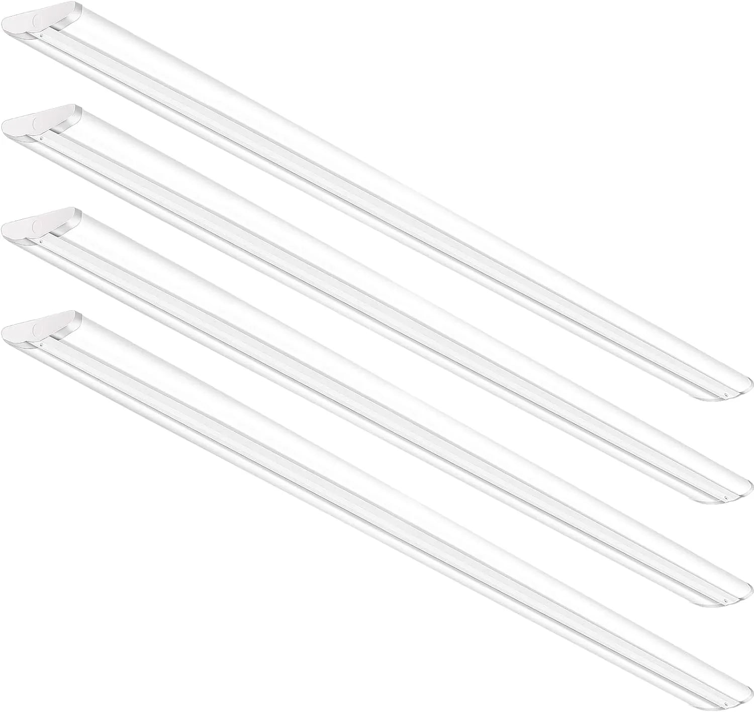 Fluorescent Commercial for LED Lights, Ultra Mount Equiv.], Office Flush Grade 5000K, Pack Wraparound Warehouse, Slim 12500LM, Strip 4 8 Light Garage T8 LED [6-lamp Foot QCAI Shop 110W 8FT Compact