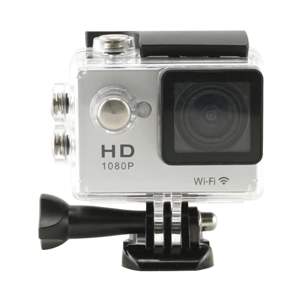 Included and Action with Crystal Adventure - WiFi Waterproof Video, Long-Lasting Record Case Our Every Clear Camera Sound, Silver 1080P