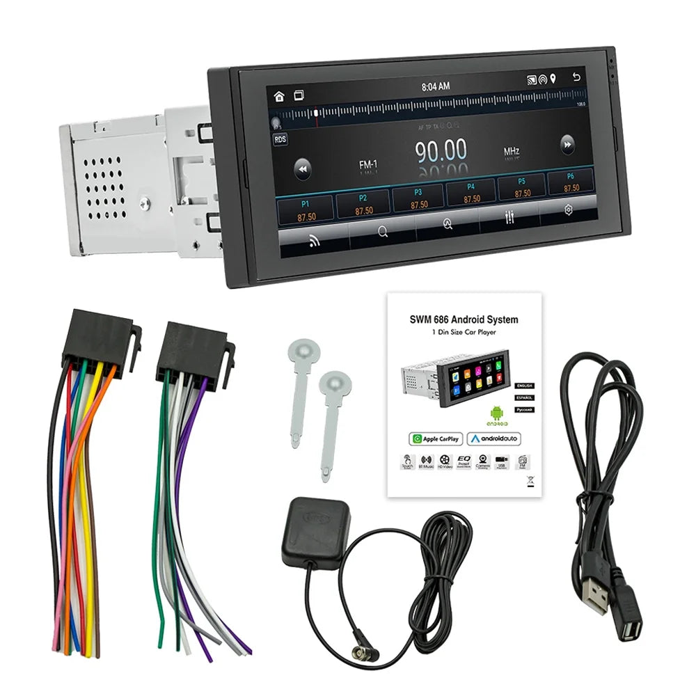 Link Android Mirror 12 Car WiFi/BT Android Support Camera set,Wheel Radio Reverse Stereo Support Car Mirror Wheel Shinysix Rear Inch Rear Radio Link Wheel 6.86 Reverse Auto Radio Din