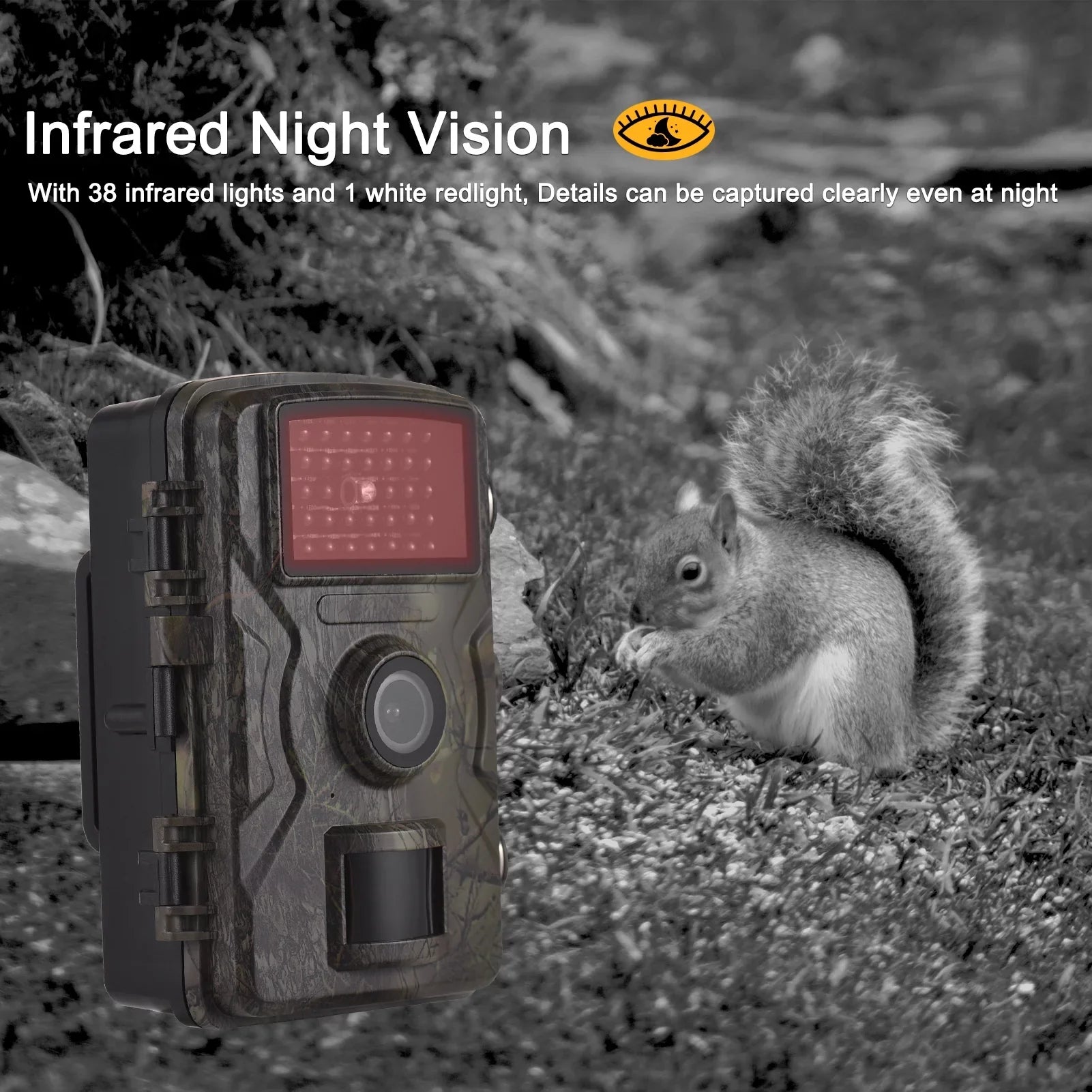 IP66 Tracking Night Trigger Vision 1080P 2.0 Infrared Andoer Trail Wildlife 0.8s Time Motion TFT Color Screen Activated Inch 16MP with Supports Waterproof