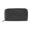 Long Louis Zippy (Good) Wallet Zipper Black Round Leather LOUIS VUITTON Silver M61857 Pre-Owned Vuitton Epi Hardware