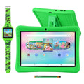 & Disney Storybooks Green & Kids Stickers (Value Smart and - Case Kickstand $400), Contixo 10" Watch Includes Kid-Proof Tablet Stylus, Android Model) Bundle (2023 with 80+ 64GB,