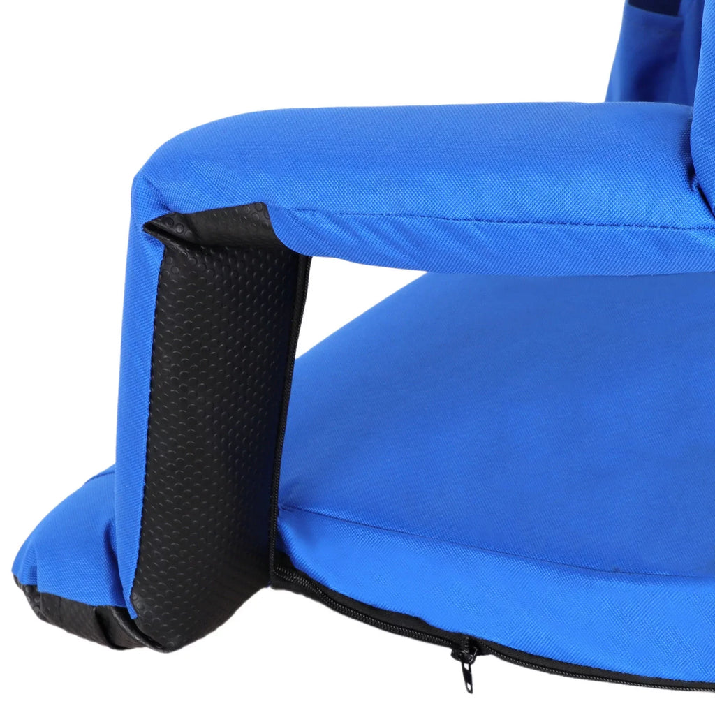 Water-resistant - Tiltable Stadium 10 Positions with Seat ZENSTYLE Durable Blue Cup Holder