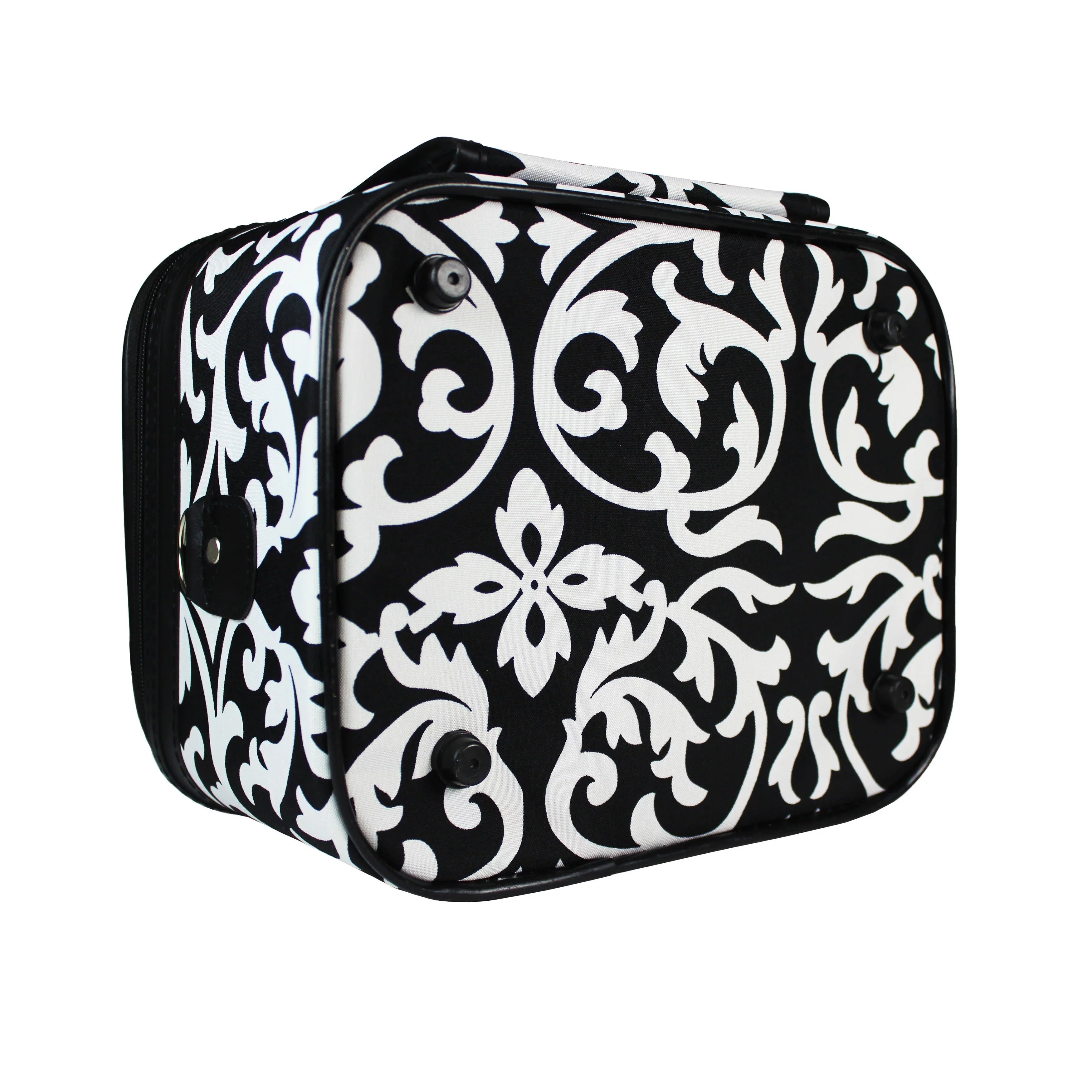 Pink Case Traveler Set Cosmetic Damask 2-Piece Trim World -
