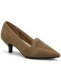 Vittadini Pointed Loafer Skippy Womens Toe Heels Adrienne Slip-On