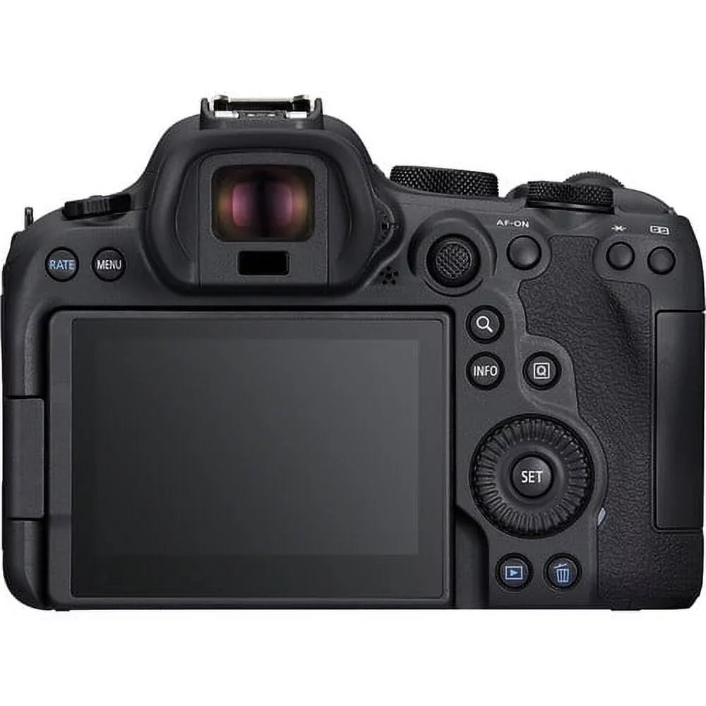 Canon Charger EOS (5666C011) II Camera + + + Photo External Mirrorless More 64GB Card Memory Case 24-105mm Reader with Mark Battery R6 LPE6 Software + Card + Lens Corel f/4 + +