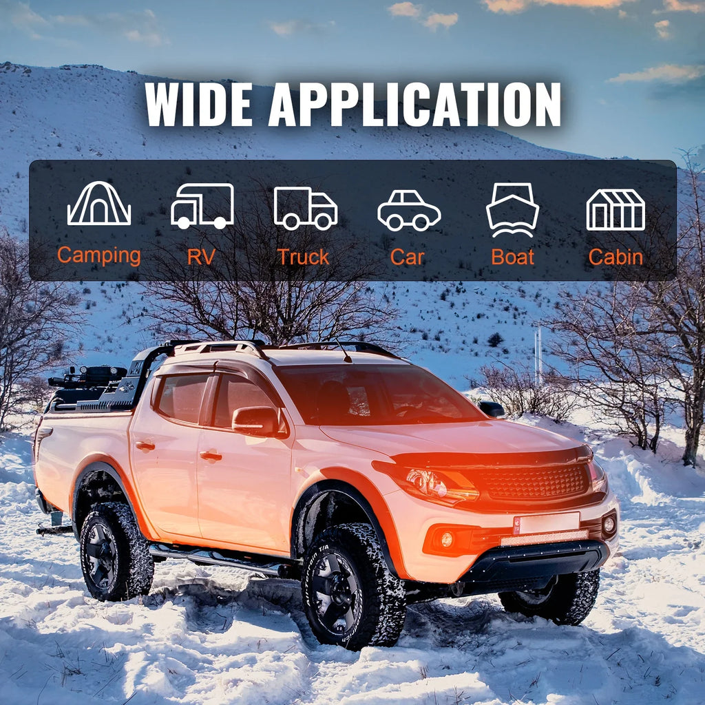 RV Heater Trailer KW Parking Diesel BENTISM 8 App and All-on-one Home Portable Bluetooth LCD, Camper with Control Heater, for Automatic Air Boat Adjustment, Altitude Remote Heater Van Diesel Control