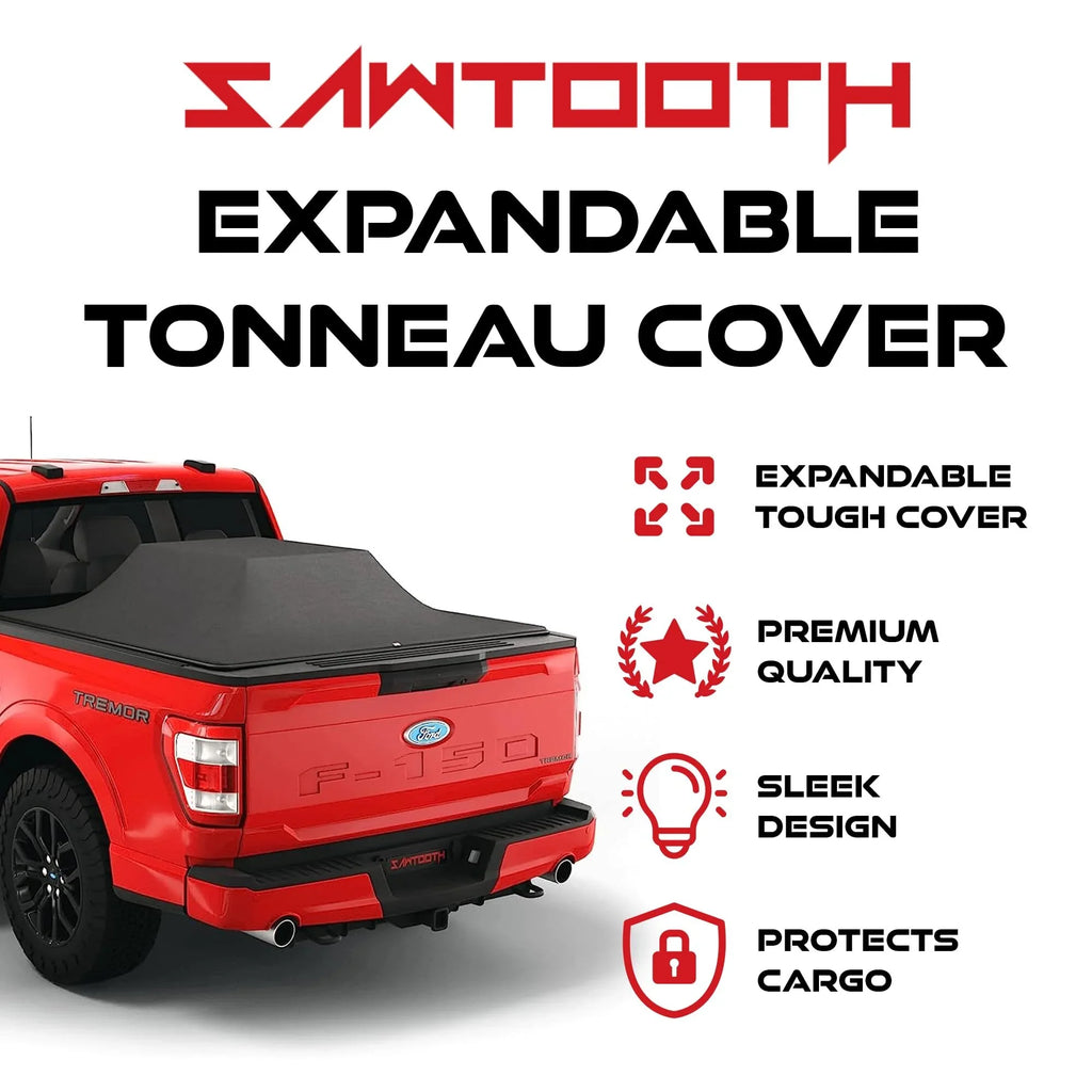 Cover 1500, Sawtooth 3500 Ram Expandable 5'-7" Tonneau with 2500, Bed | Compatible 2019-Present |