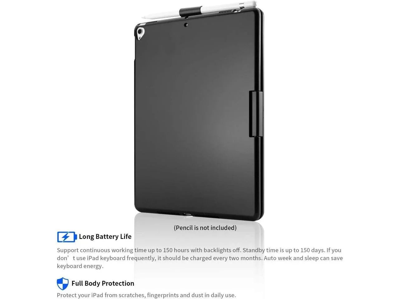 2019 Keyboard for 2021/ Pro 10.2 10.5, Touchpad case Gen Gen inch Backlit Pencil iPad with 7th Rotatable / 3 8th Air 2020/ Keyboard 9th Gen Holder and iPad