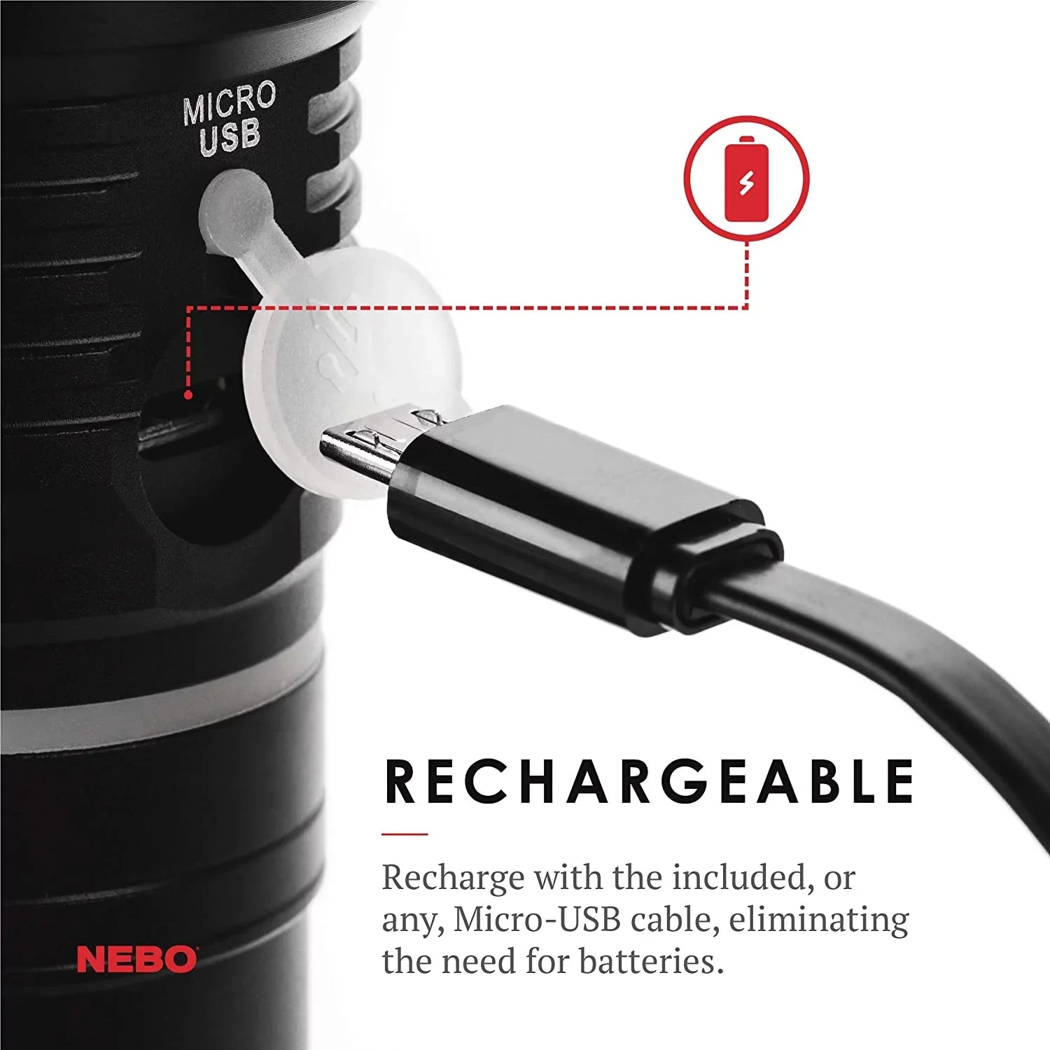 King Light, & Work NEBO Flashlight Base Durable, Magnetic Slyde Camping with Everday Flashlight, and Bright, Carry Light LED 4 C.O.B. Work Rechargeable Light Modes, and Flashlight