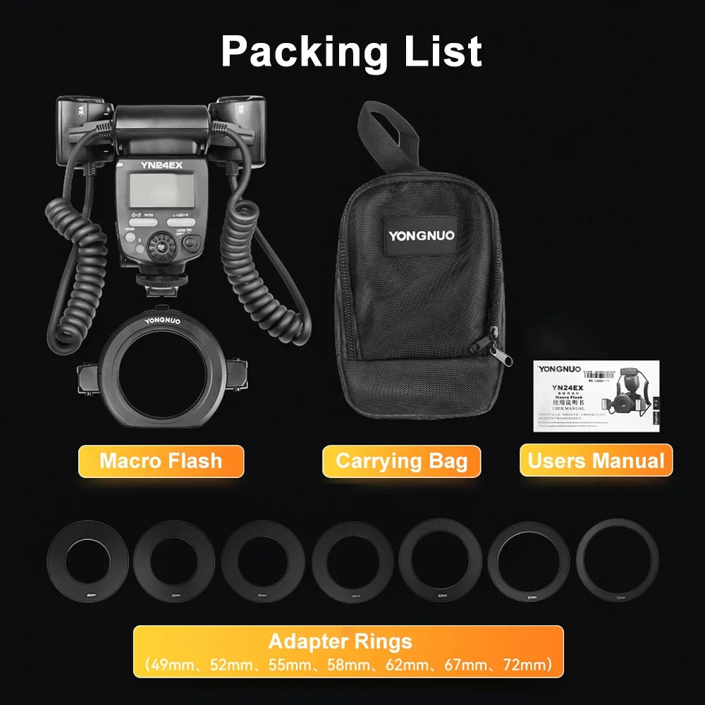 Head III A7R 7pcs Camera A7IV Camera Auto/Manual YONGNUO A9II Dual Time lamp,A7III III Speedlite A6600 A6500 Adapter A7R A9II 5600K A7IV A7C A6300 A7S lamp 3s Flash TTL ro Time 7pcs TTL