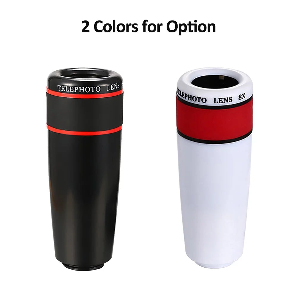 10PCS Stick Lens Selfie Tripod Angle Mobile + + Telephoto Eye Wide Detachable Fish Phone + Lens Universal 8X Lens Macro Clip-on +