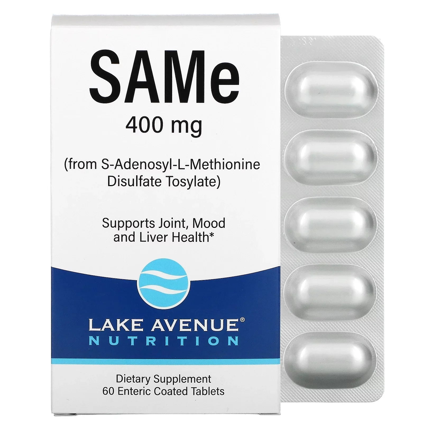 ( Enteric 400 60 SAMe Nutrition Coated Tosylate), Avenue Lake Disulfate mg, Tablets