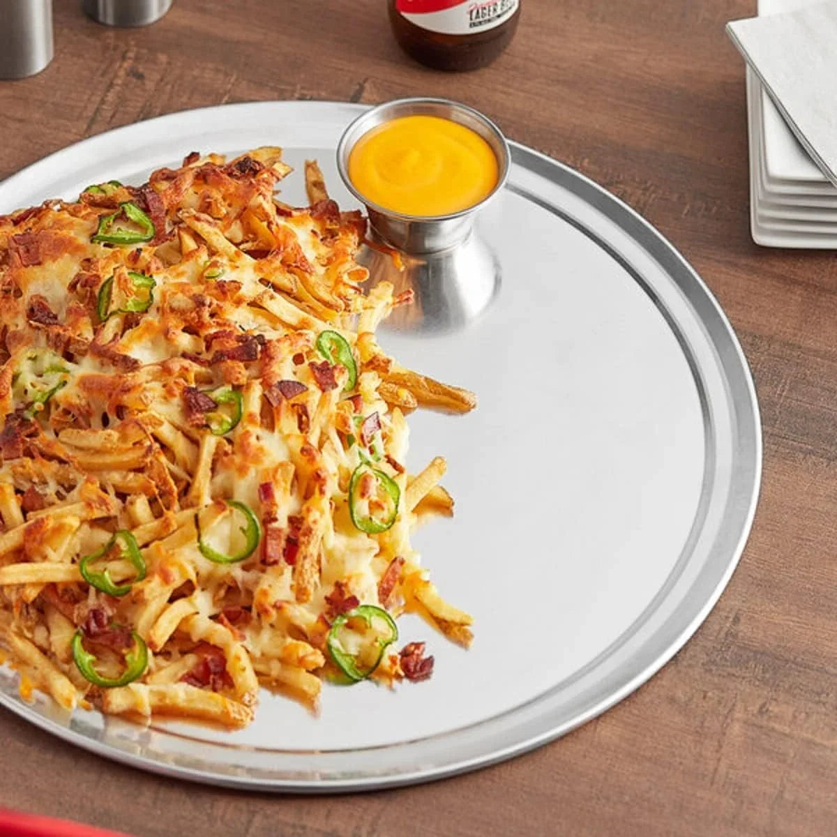 Tray Pizza Pizzeria Round for 3 Wide 17” Restaurants Pizza Tray TrueCraftware- Home of Aluminum Baking Round Tray Baking Pizza Kitchen Rim- Pan & Pan Tray Bakeware Set