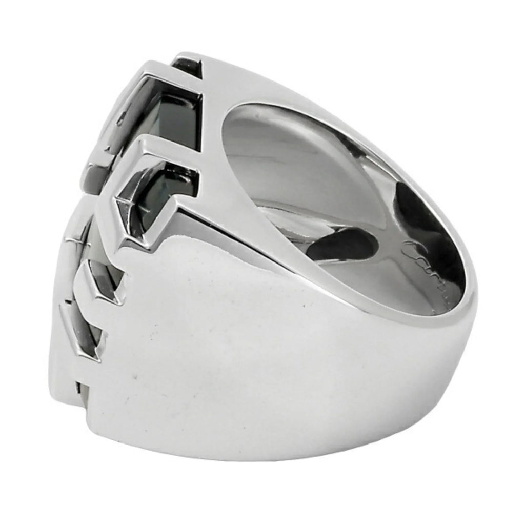 Dragon Cartier Eye (Good) Pre-Owned Ring the Tiger Gold K18WG White of Kiss