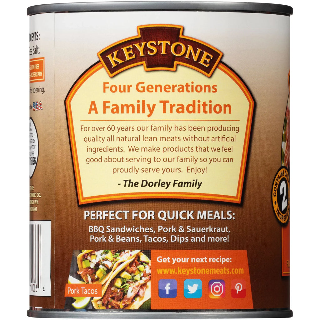 Hiking (3 28 Keystone Can Ready For oz ✅ Food Cans Survival to ✅ Natural Pork All Emergency Pack) Camping Eat and Backpacking
