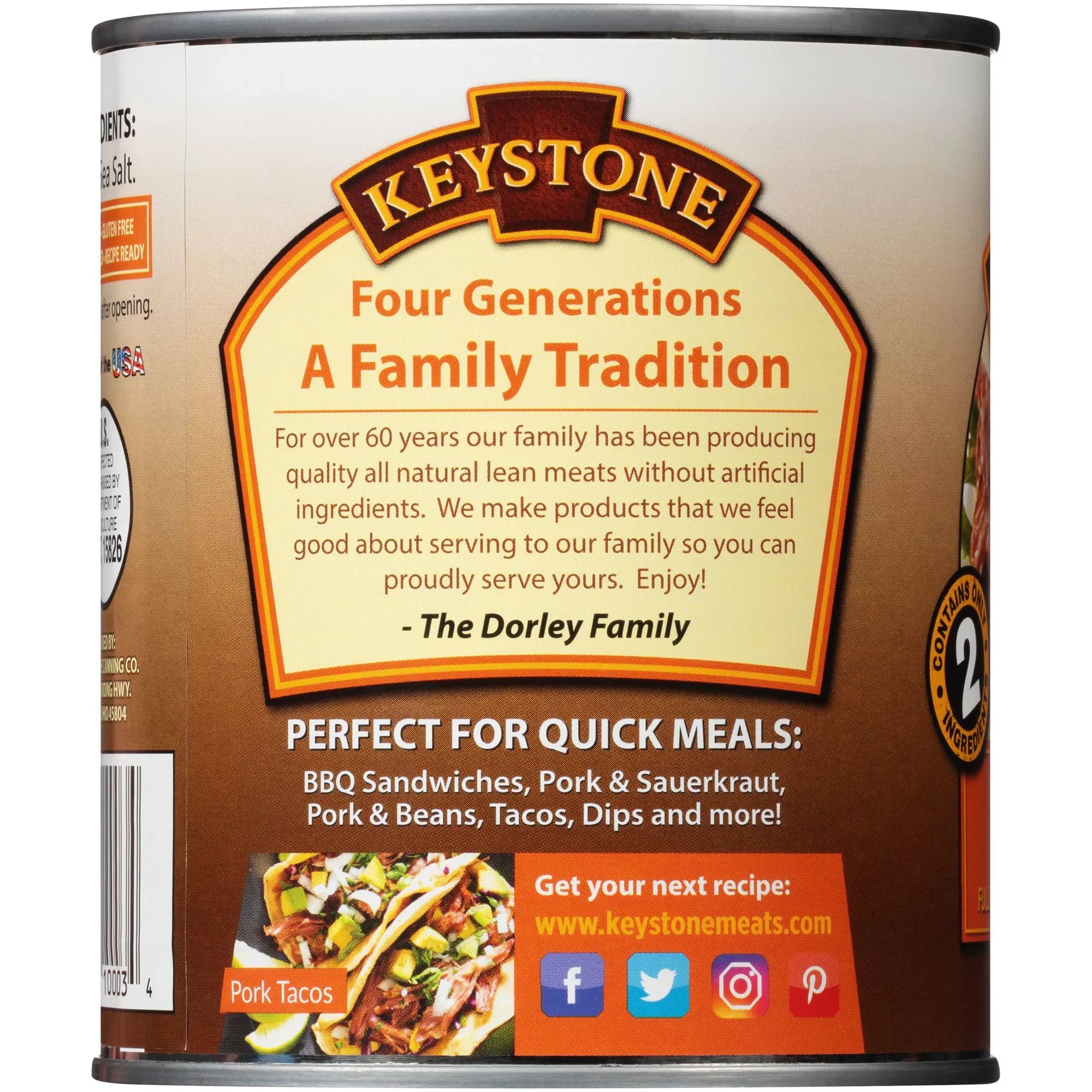 Hiking (3 28 Keystone Can Ready For oz ✅ Food Cans Survival to ✅ Natural Pork All Emergency Pack) Camping Eat and Backpacking