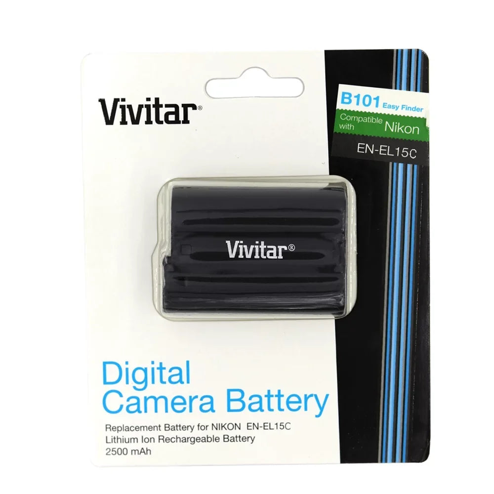 for Nikon Vivitar Replacement Replacement Rechargeable EN-EL15c MH-25 + Battery Charger Battery
