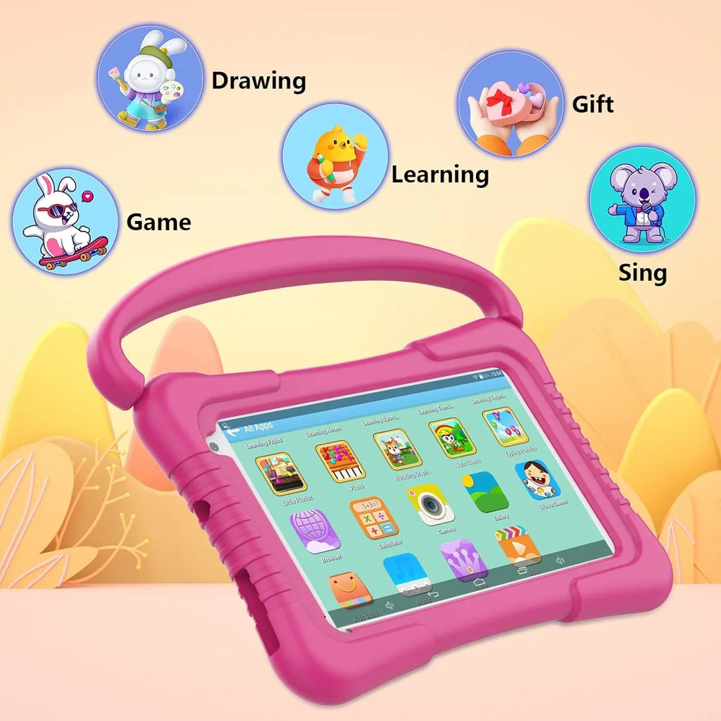 Netflix Control, Kids 32G Android WiFi Tablet Games Educational 7 Tablets with Dual Tablet YouTube Pre-Installed inch for Kids Software 11 Camera Parental Tablet Kids Toddler Kids Kid-Proof