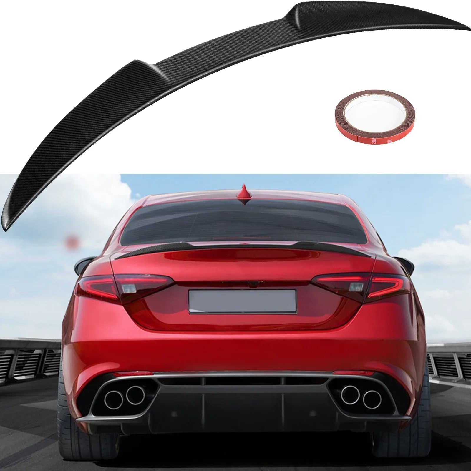 Honda Sedan Spoiler Civic VEVOR Wing Replacement Trunk 2011) Style - for ABS Rear 4-Door Boot Lip FRP(2006 MG