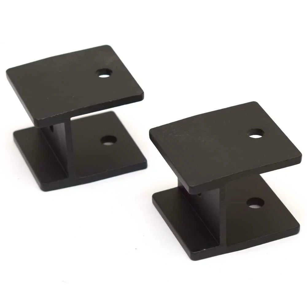 Bimini 99-001523B (Pair) Harbor H-Brackets Boat Misty Black Aluminum |