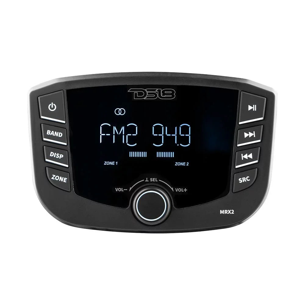 Lights, DS18 Zones, RGB Round Headunit with Marine HYDRO 2 and MRX2 Bluetooth