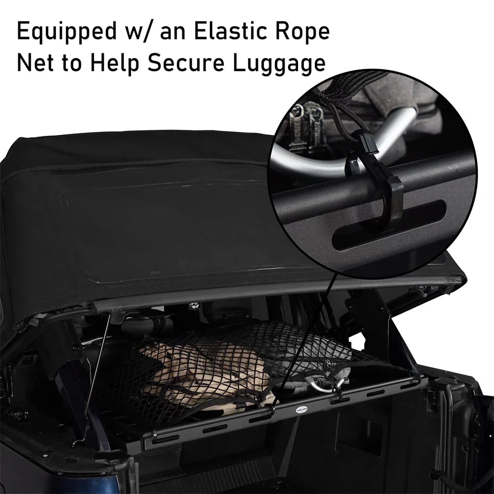 Fit Rack Bronco Basket Box Luggage Rear Black Road Cargo 2021-2023 Ford Hooke 4-Door