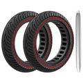 Set 8.5 Inch Riding Puncture Tyre Solid E Tool Tomshoo Mounting with Rubber M365 Tire proof for 2pcs