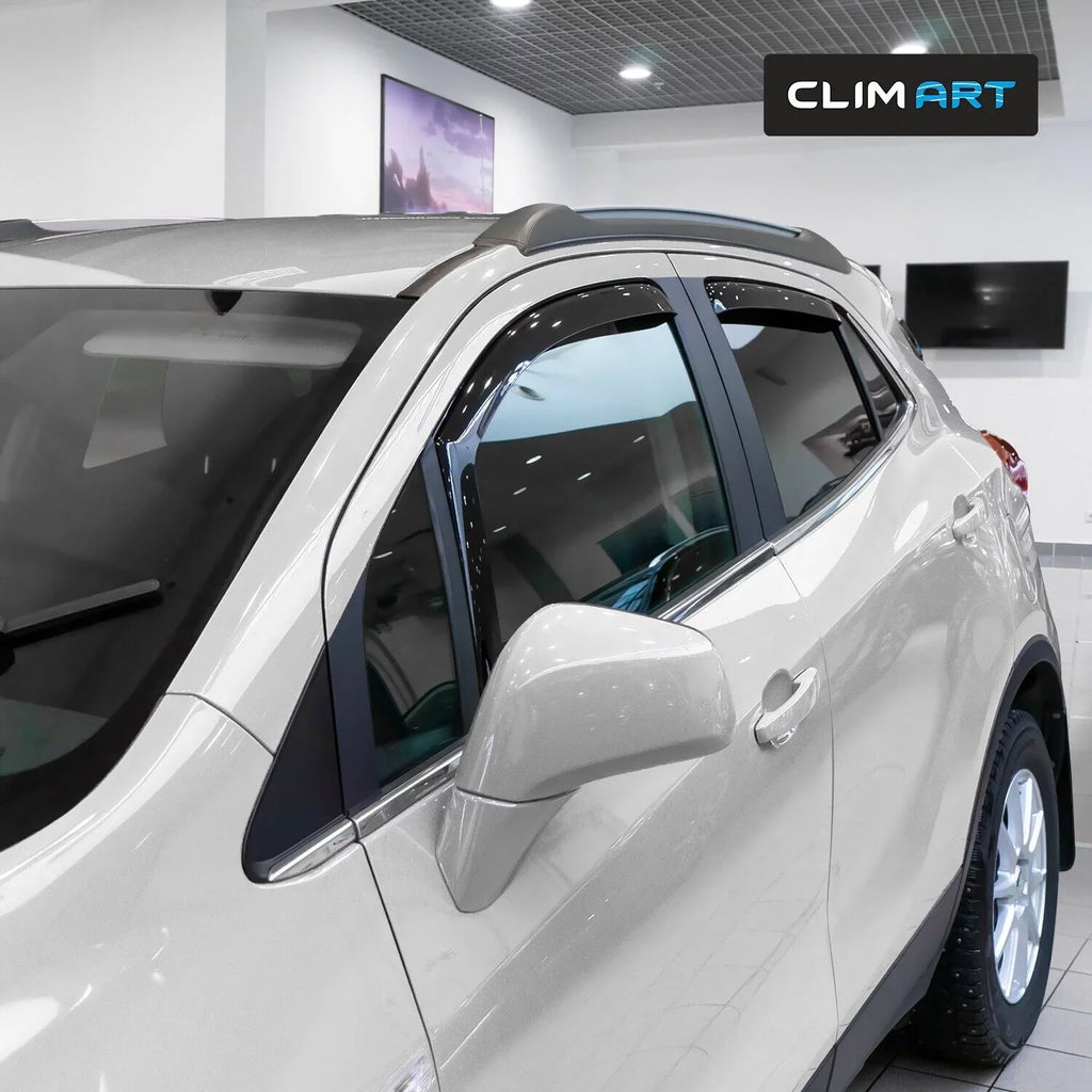Rain - 4 Vent Incredibly Visors, for Vent CLIM Window Original Deflector, Window Durable pcs. 2013-2023, 613268 Buick Deflectors, in-Channel ART Guards Encore
