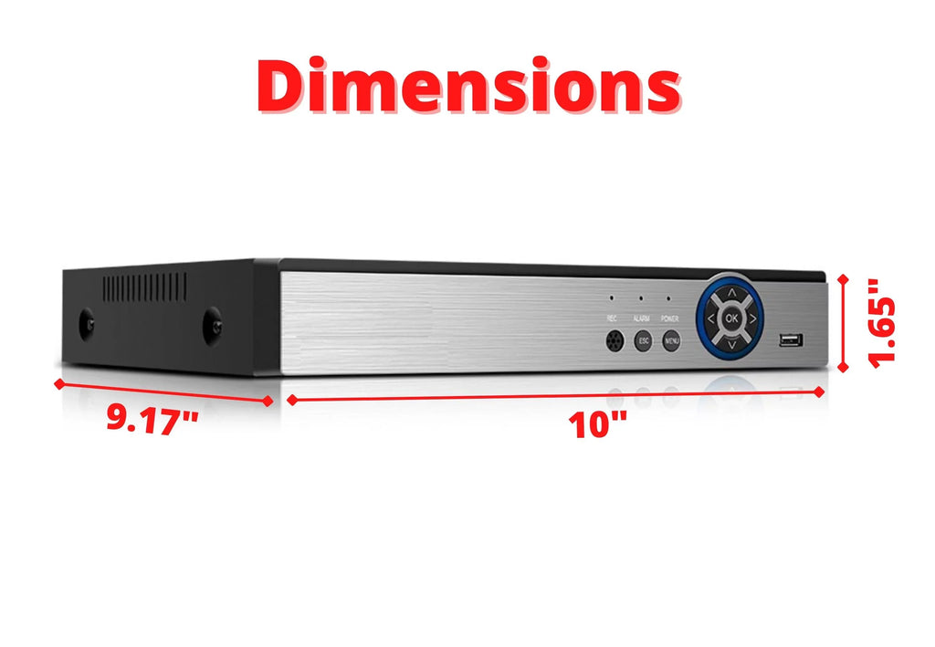 DVR CVI Evertech Compatible HDD Recorder TVI Channel Hybrid with 16 1080P Analog Camera AHD Cameras Security with 8TB