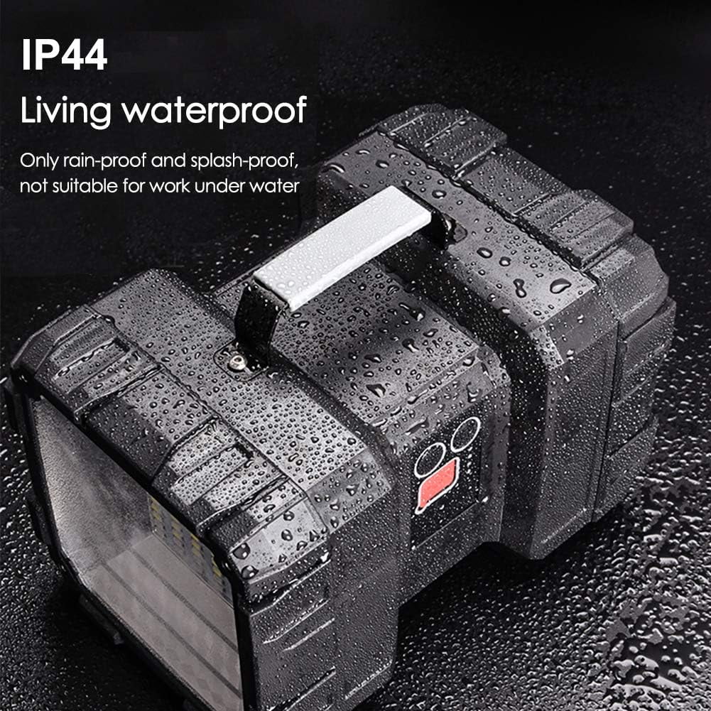 W845 Capacity 4000LM Ultra Output 15000 20h LED Bright Flashlight Flashlight, USB Ultra-Long Power AlpsWolf Rechargeable Standby Waterproof as Accessories for a Bank Camping Flashlight with Spotlight